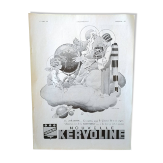 A paper advertisement from the 1933 magazine Kervoline can for motor cars