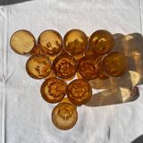 Orange champagne glasses