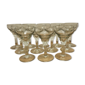 12 verres bistrot vintage