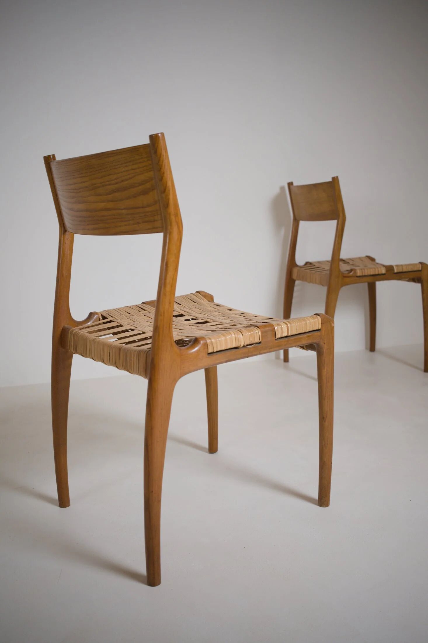 Set of 6 GESSEF chairs published by Consorzio Sedie Friuli, Italy, 1970s.