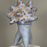 Ceramic lamp by agnes debizet. contemporary ceramist.