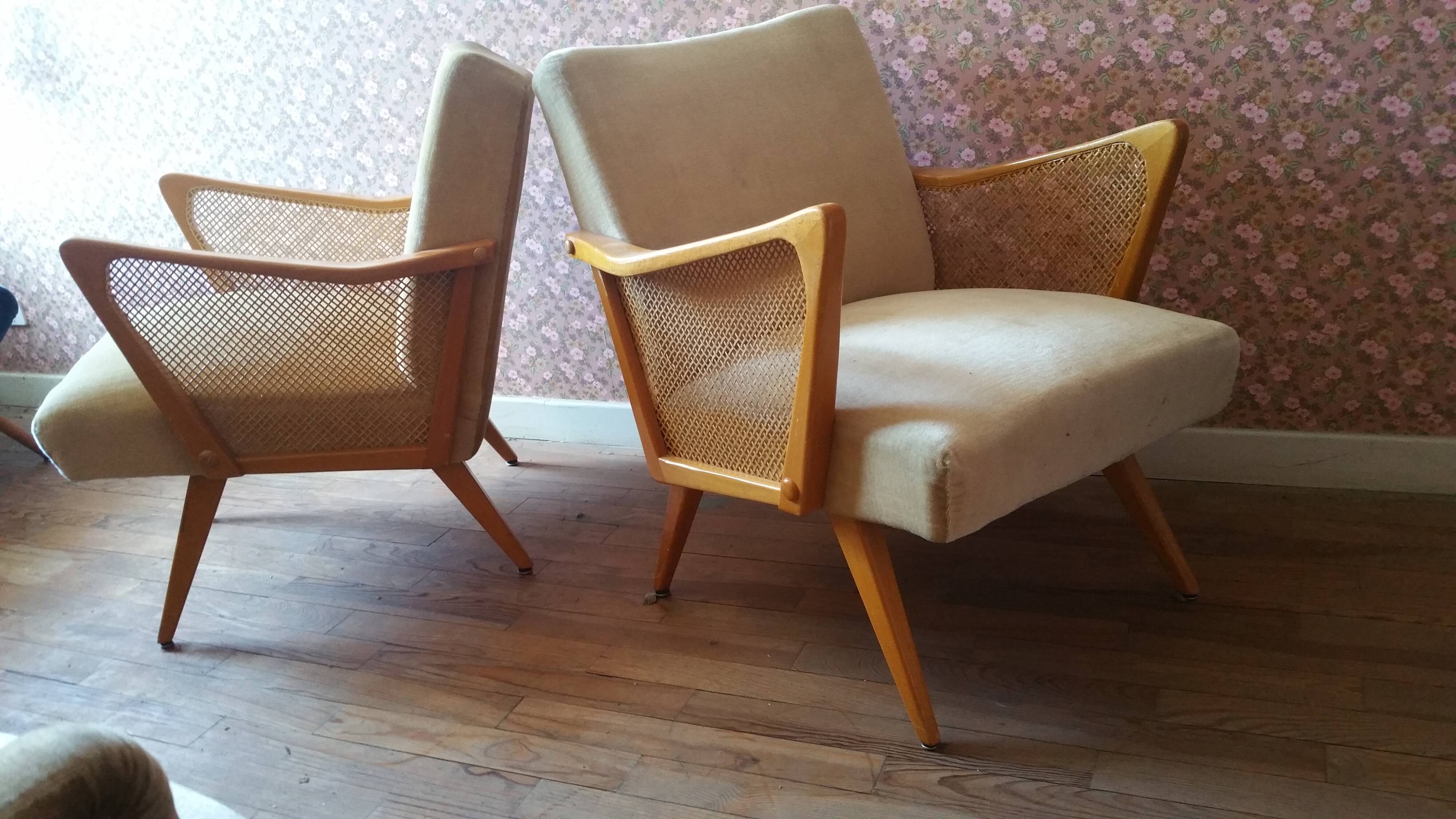 Scandinavian Danish cocktail chair 50 60s