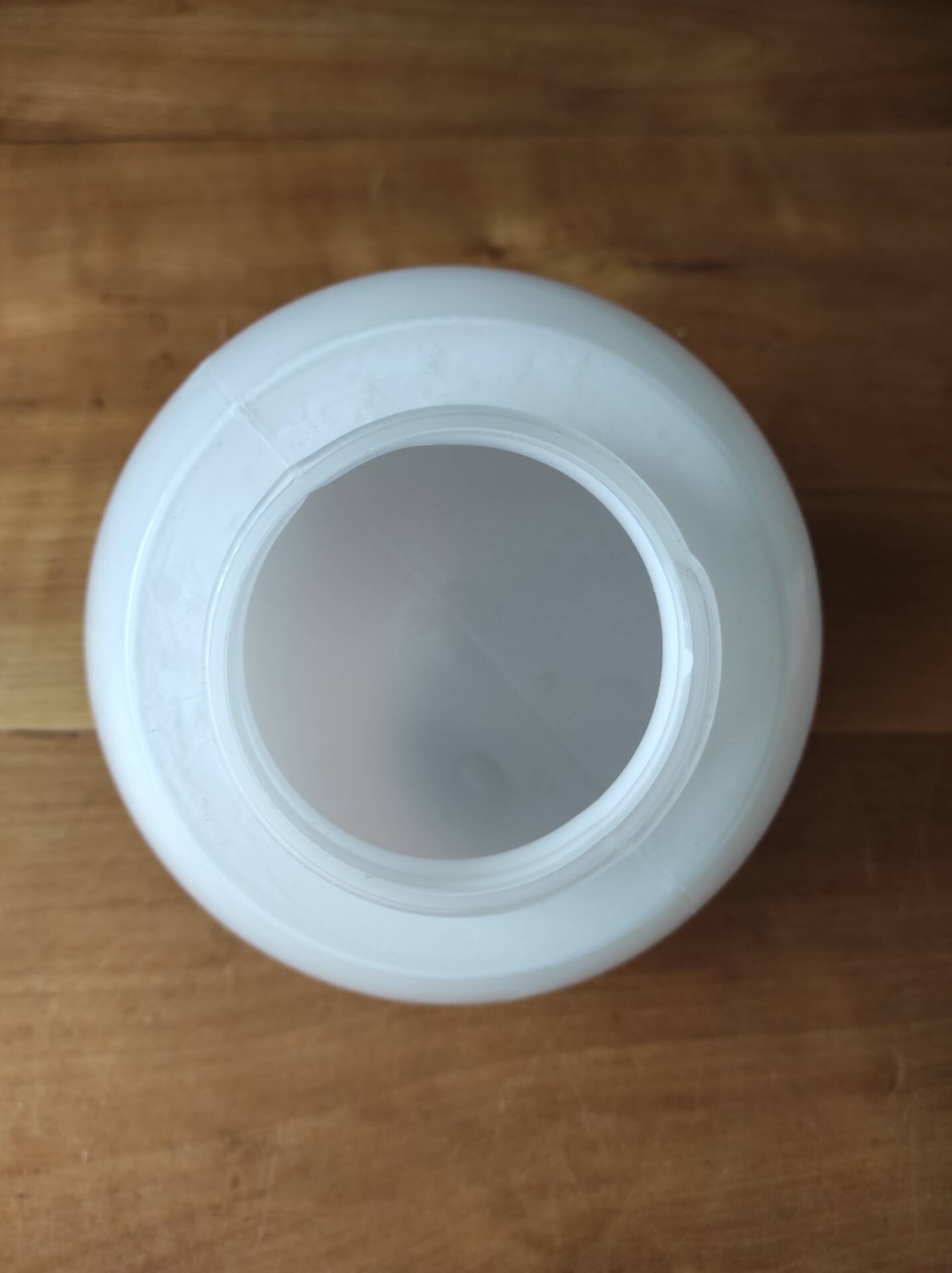 Globe de lampe en opaline moulé diamètre 16 cm
