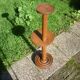 Column vintage wooden plants holder