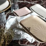 Plat plata grège mat XL
