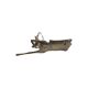 Deer sculpture copper reclining deer with antlers sarreid ltd 30cm