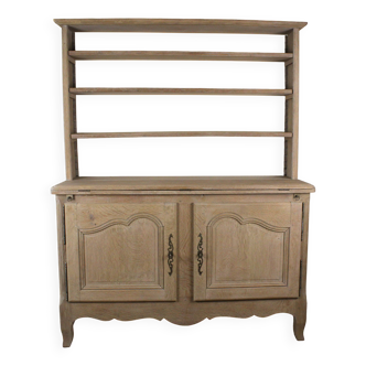 Solid oak patinated sideboard/desk