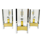 Hurricane wall lamp by  Sciolari, 1960s, set of 3