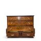 Commode italienne Art déco en ronce de noyer, années 1920