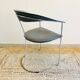 ARRBEN Ursula Vintage Design Armchair - Leather and Chrome - 1980s