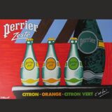 Ancient Poster Villemot - Perrier Zeste