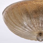 Plafonnier italien en verre de Murano avec détails dorés