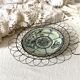 Antique barbotine and wire dish, 19th century