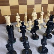 Large Vintage Medieval Chess Set Ajedrez Fantasia