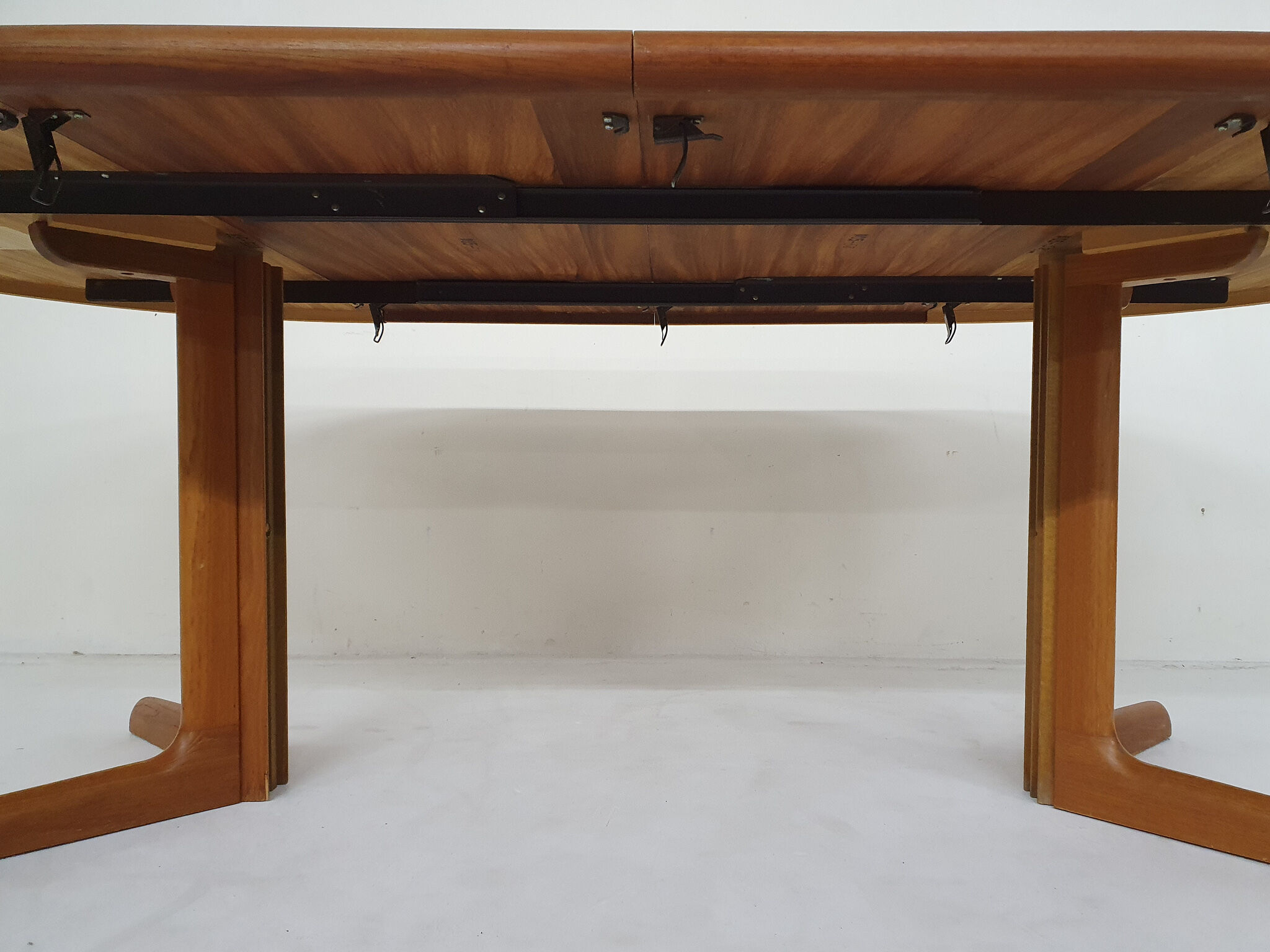 Teak extendable dining table by Niels Otto Moller for Gudme Mobelfabrik, Denmark 1960's