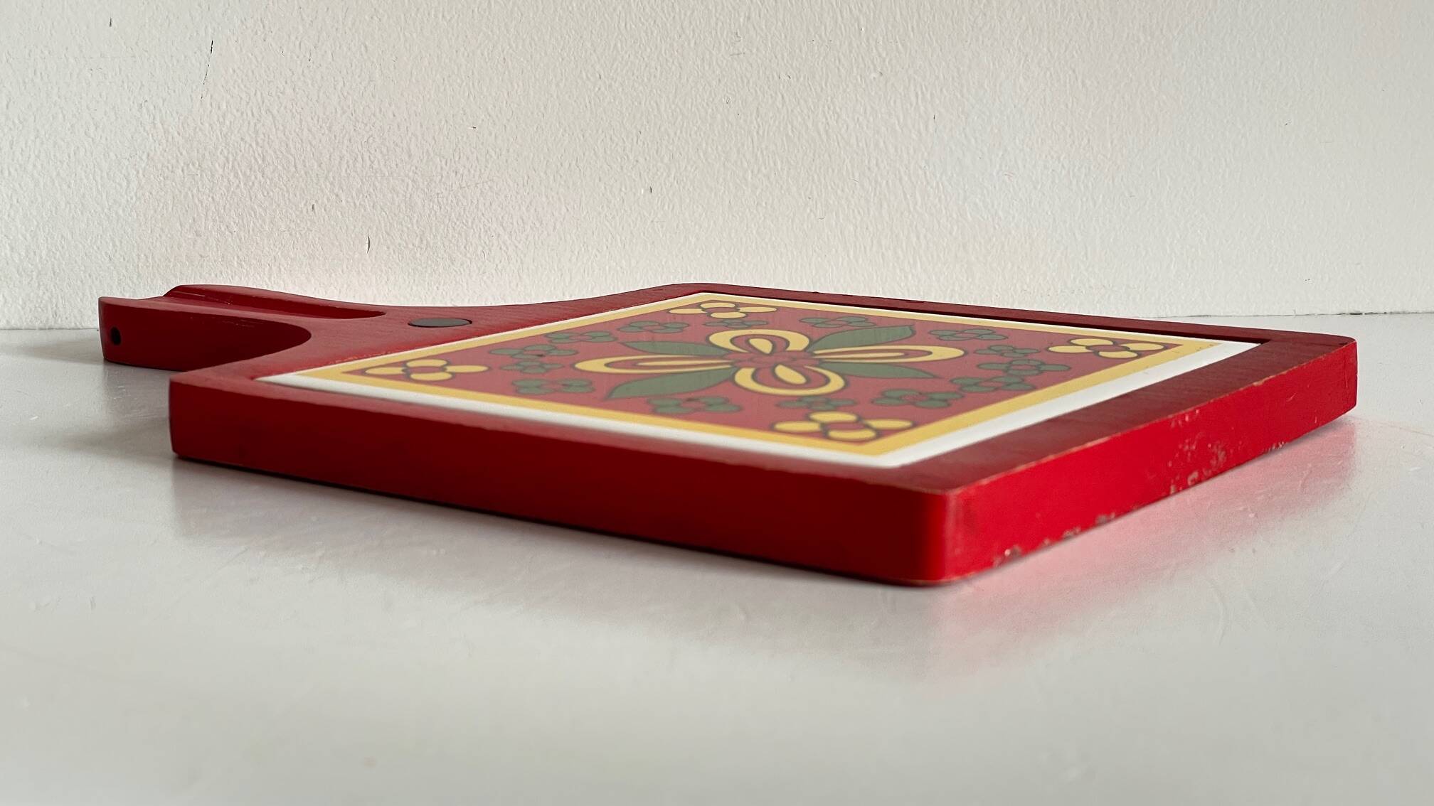 Vintage Red Plate Mat