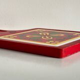 Vintage Red Plate Mat