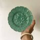 10 barbotine dessert plates and vine leaf dish