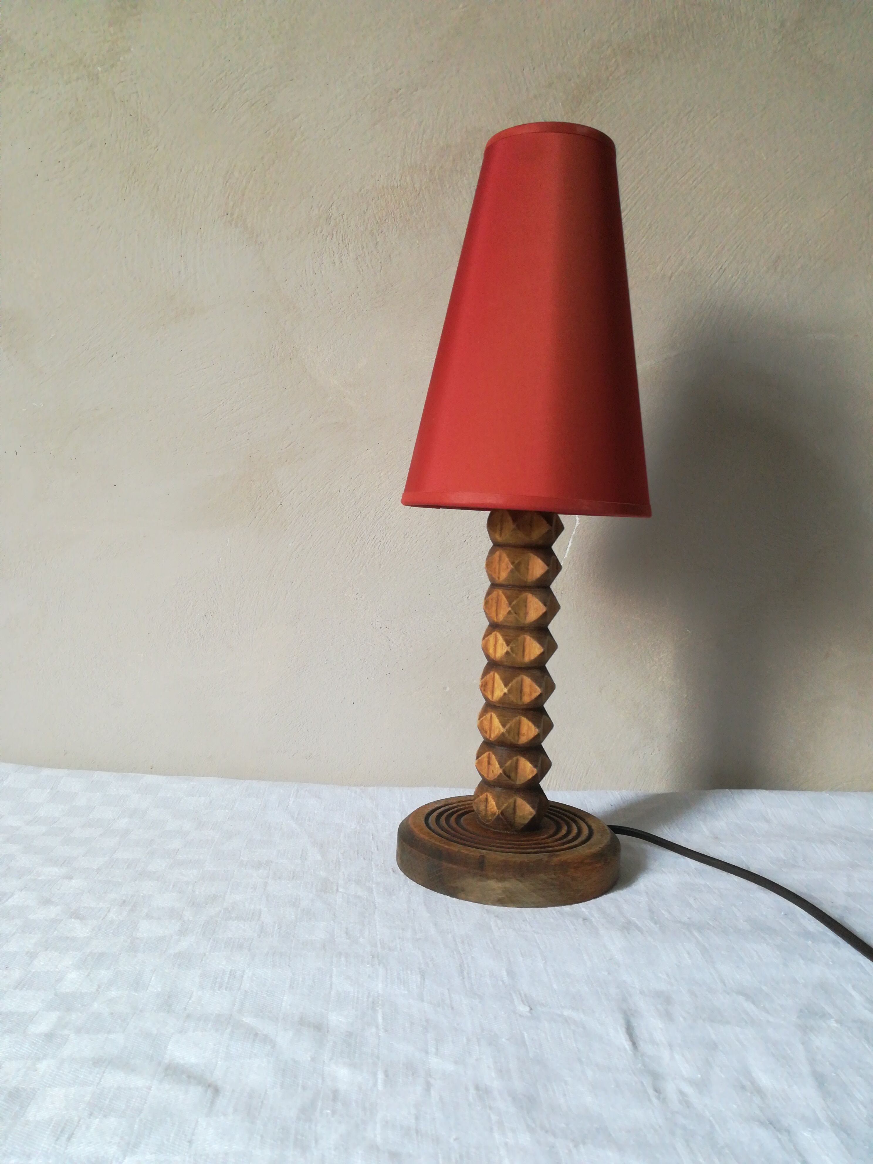 Scandinavian wooden lamp