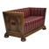 1960s, Danish 2-seater sofa, original condition, furniture wool, oak wood.