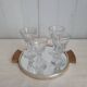 4 verres à pieds années 20-30