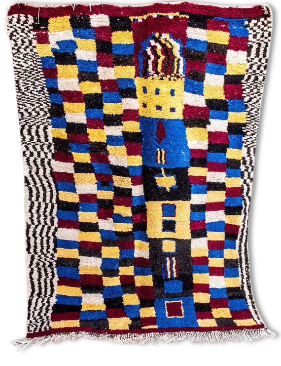 Azilal, 225 x 123 authentic hand made wool rug