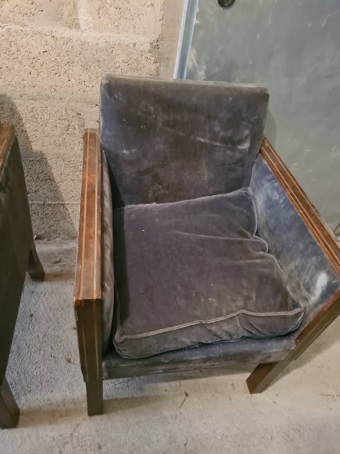 2 vintage armchairs