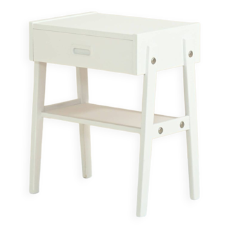 White-painted Scandinavian nightstand