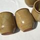 6 gobelets tasses terre cuite artisanale beige