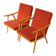 Pair of Boomerang armchairs by Antonin Suman for Ton (Thonet) 60