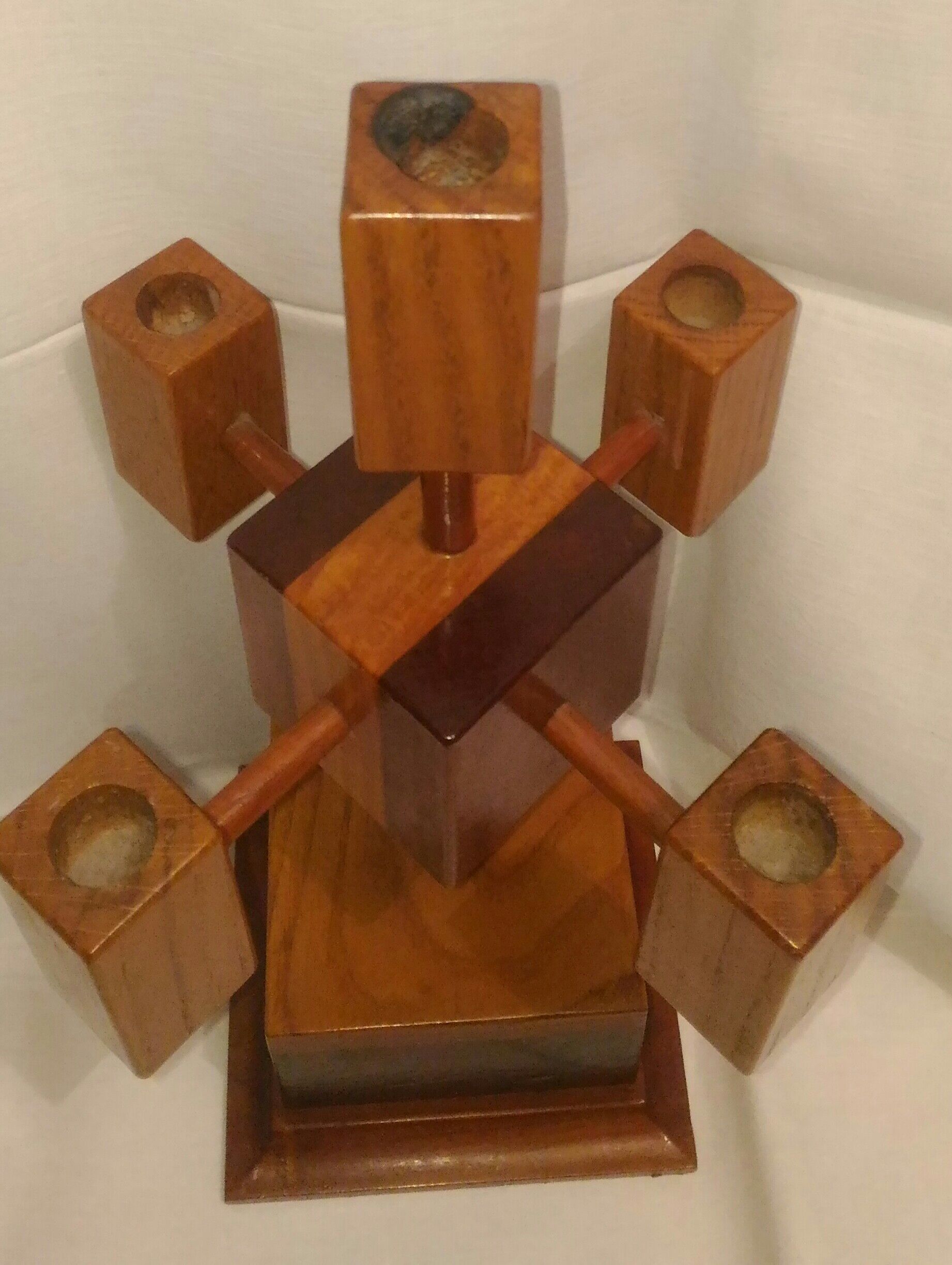 Wooden bougeoir, Scandinavian style