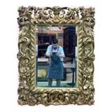 19th century Italian mirror in wood and gilded plaster