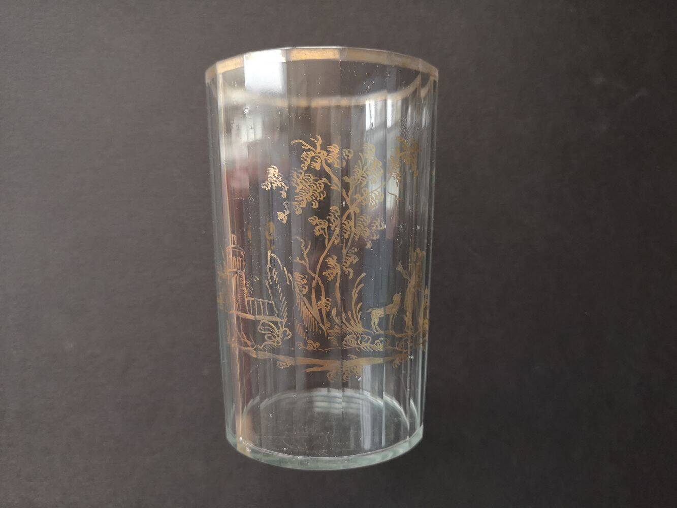 High crystal and gilding glass - Late 18th century early 19th