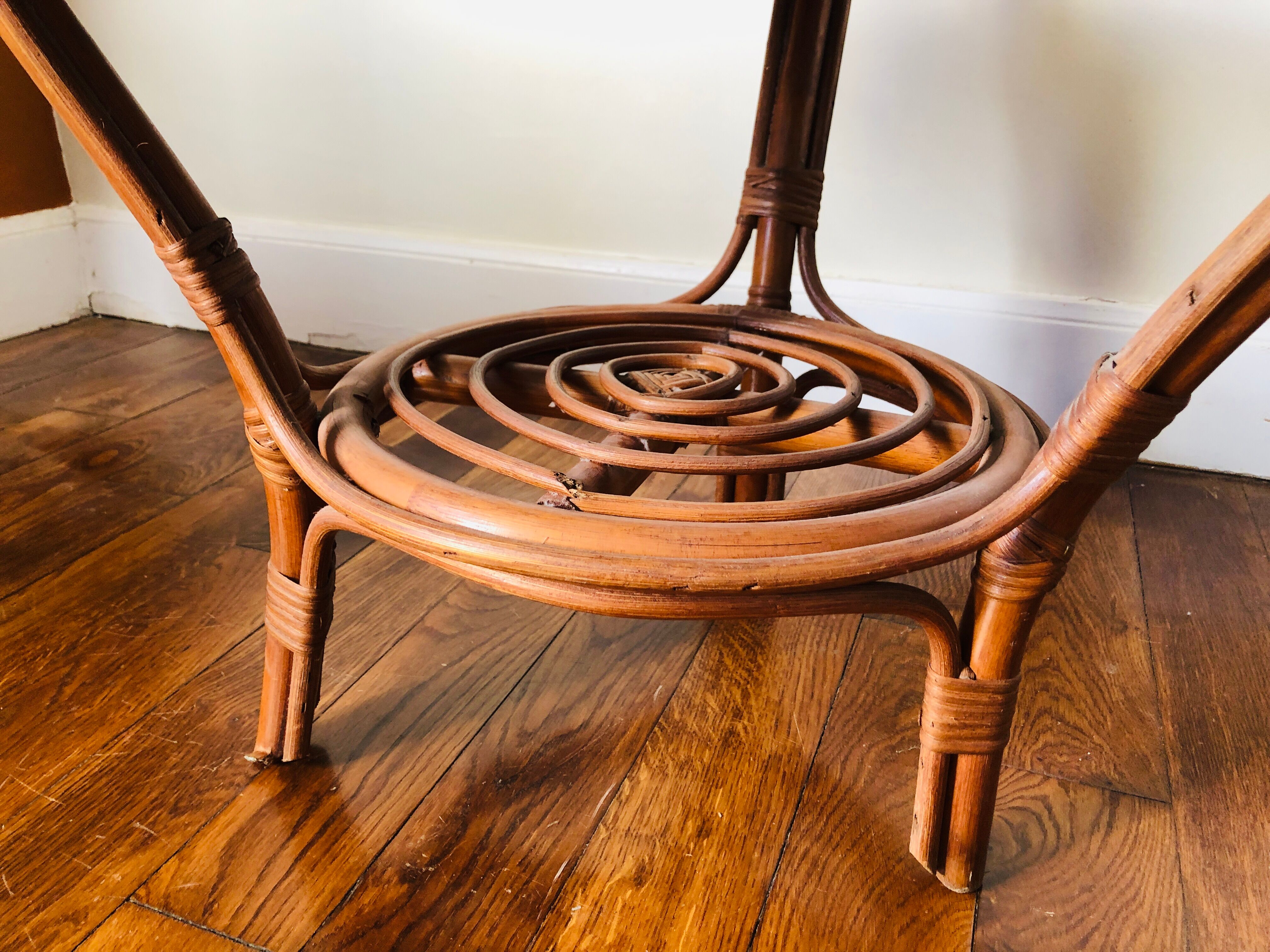 Rattan coffee table from 1960