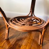 Rattan coffee table from 1960