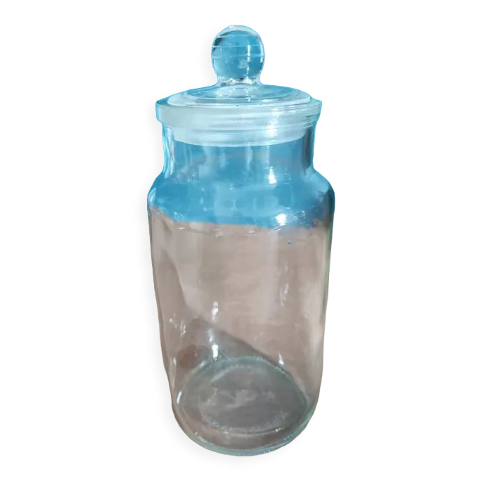 Cotton jar glass Ravenhead with cap