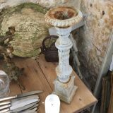 Antique cast iron candle holder
