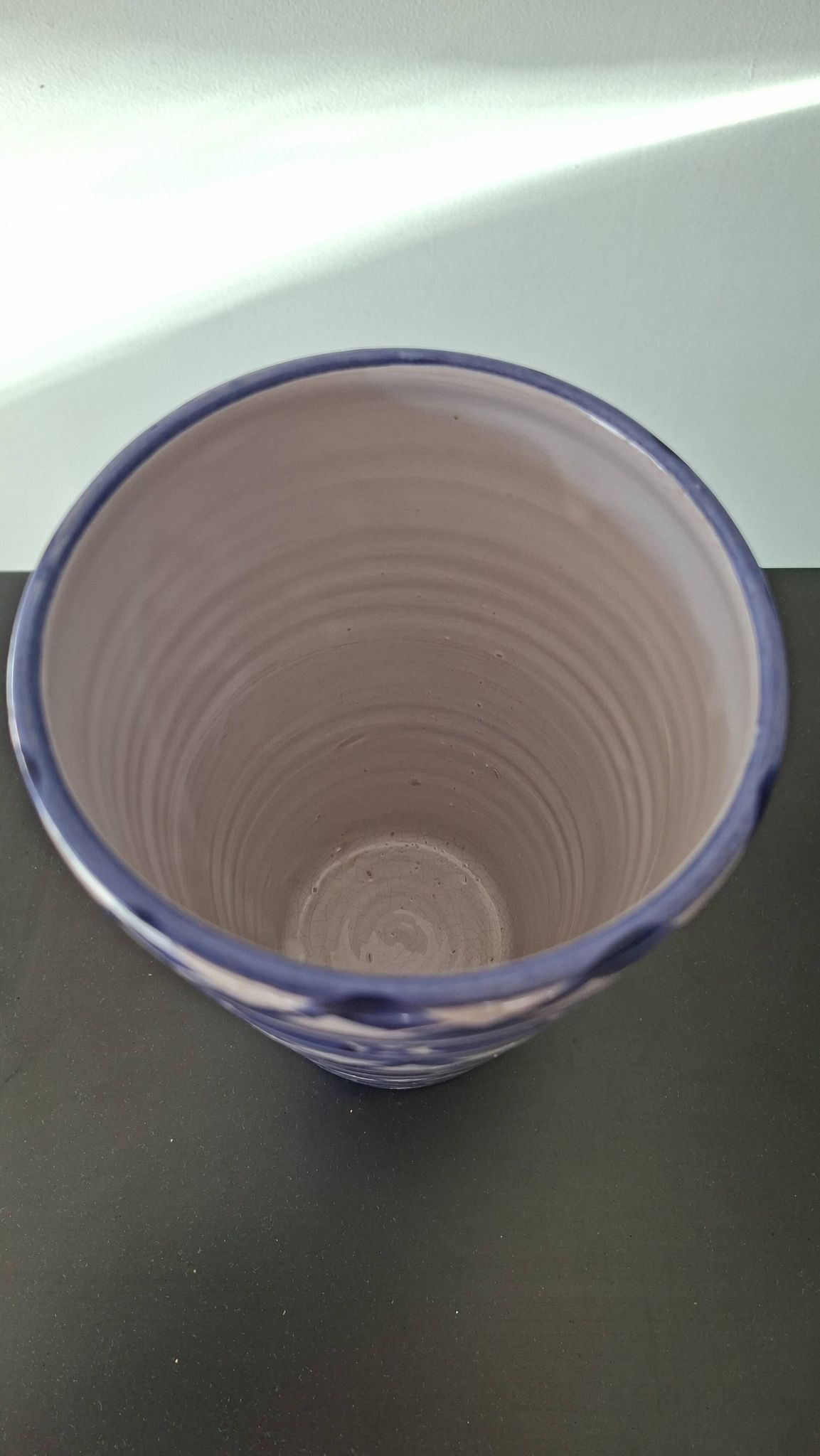 Blue and White Ceramic Decorative Vase Robert Picault