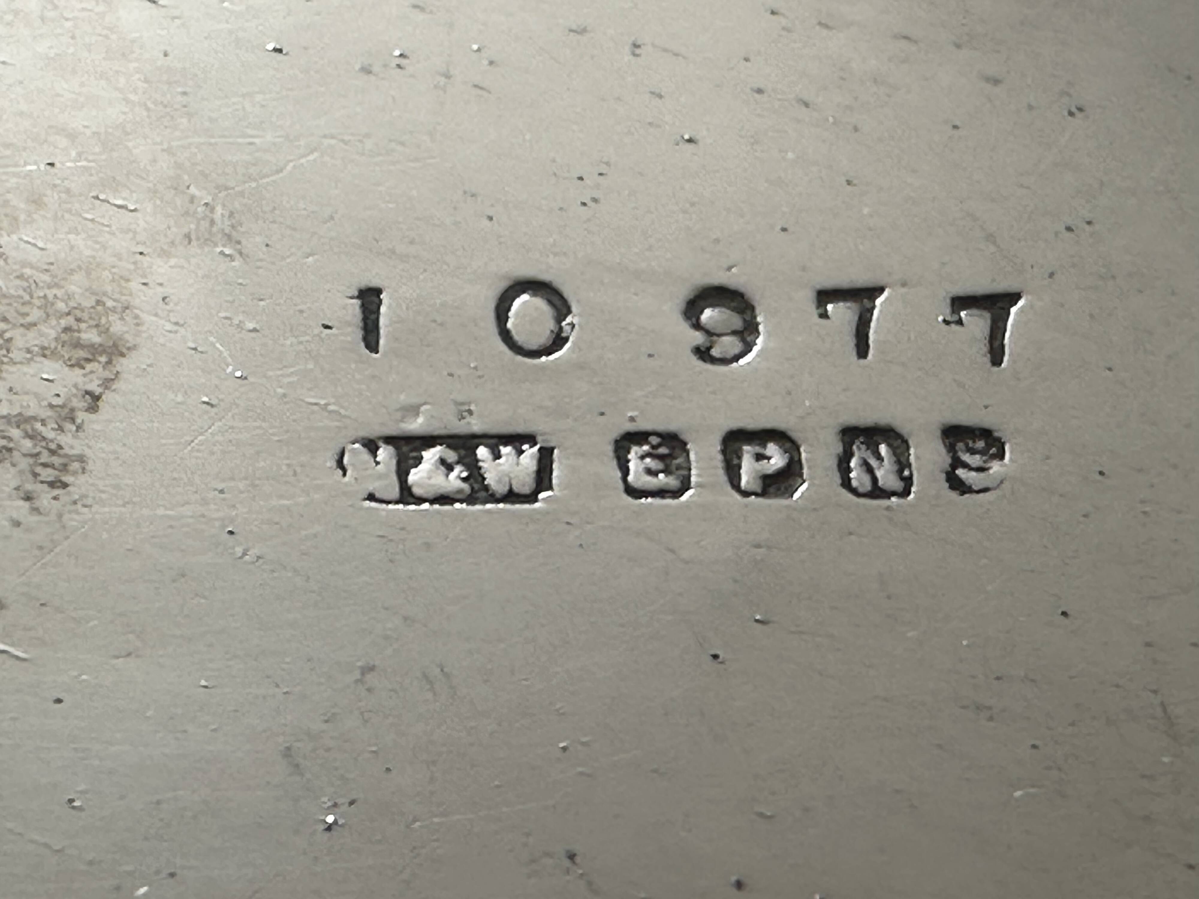 Norton & White EPNS Manchester Silver Plated Trinket Tray 21 cm / 14 cm