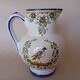 Earthenware jug from Angoulême "Le Renoleau" Moustiers decoration