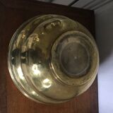 Art Deco brass pot cover