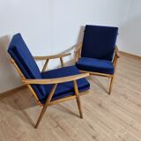 Boomerang" model armchairs by Ton
