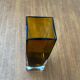 Mid-century minimalist amber coloured glass vase, 1960s.