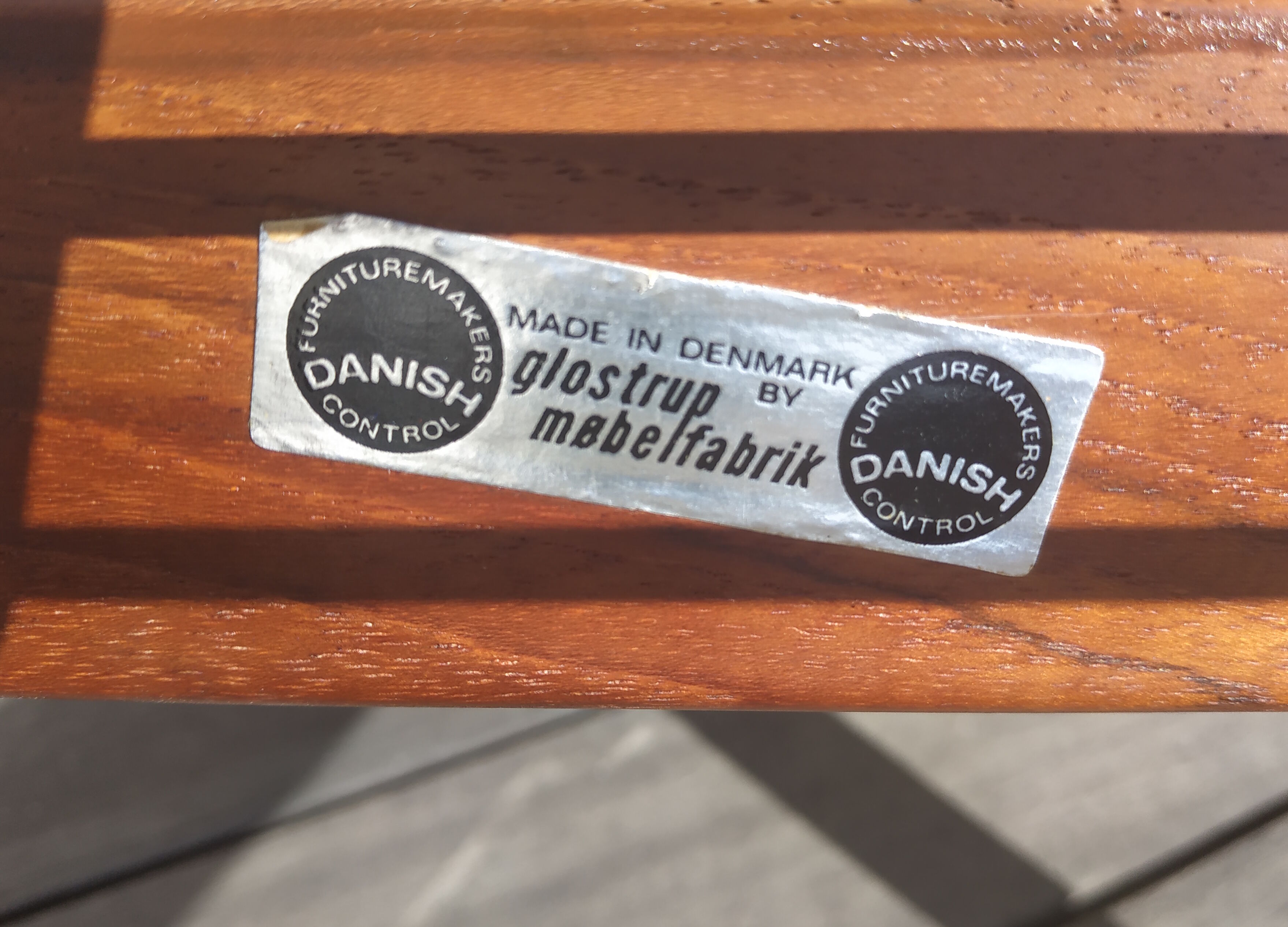 Scandinavian Glostrup Møbelfabrik in teak and fabric armchair