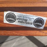 Scandinavian Glostrup Møbelfabrik in teak and fabric armchair