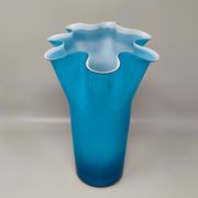 1960s Astonishing "Fazzoletto" Vase By Ca' Dei Vetrai in Murano Glass. Made