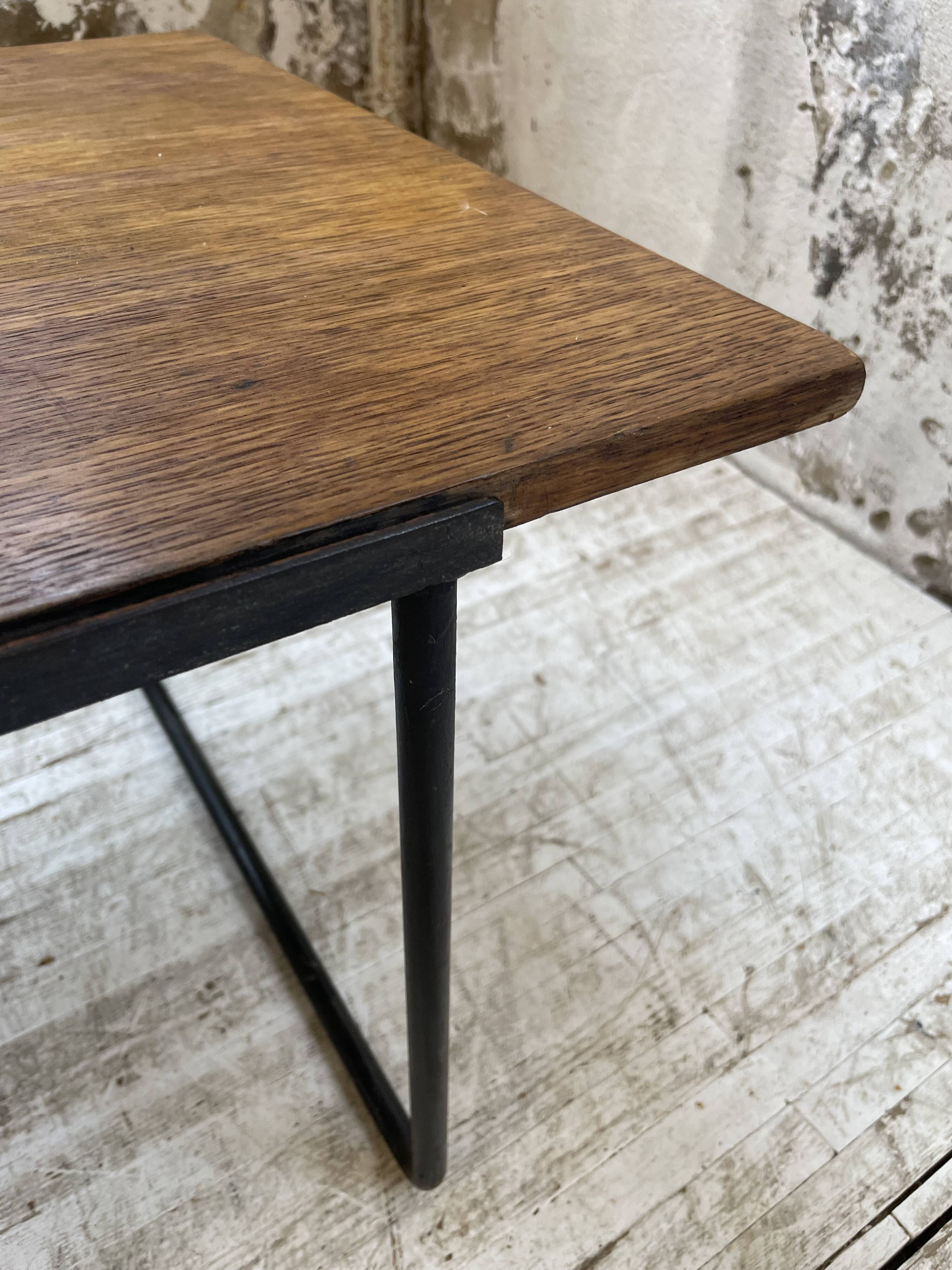 50s modernist oak coffee table