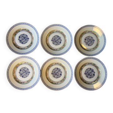 6 dessert plates Puiforcat Kan Sou