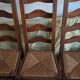 Lot de 4 chaises rustiques