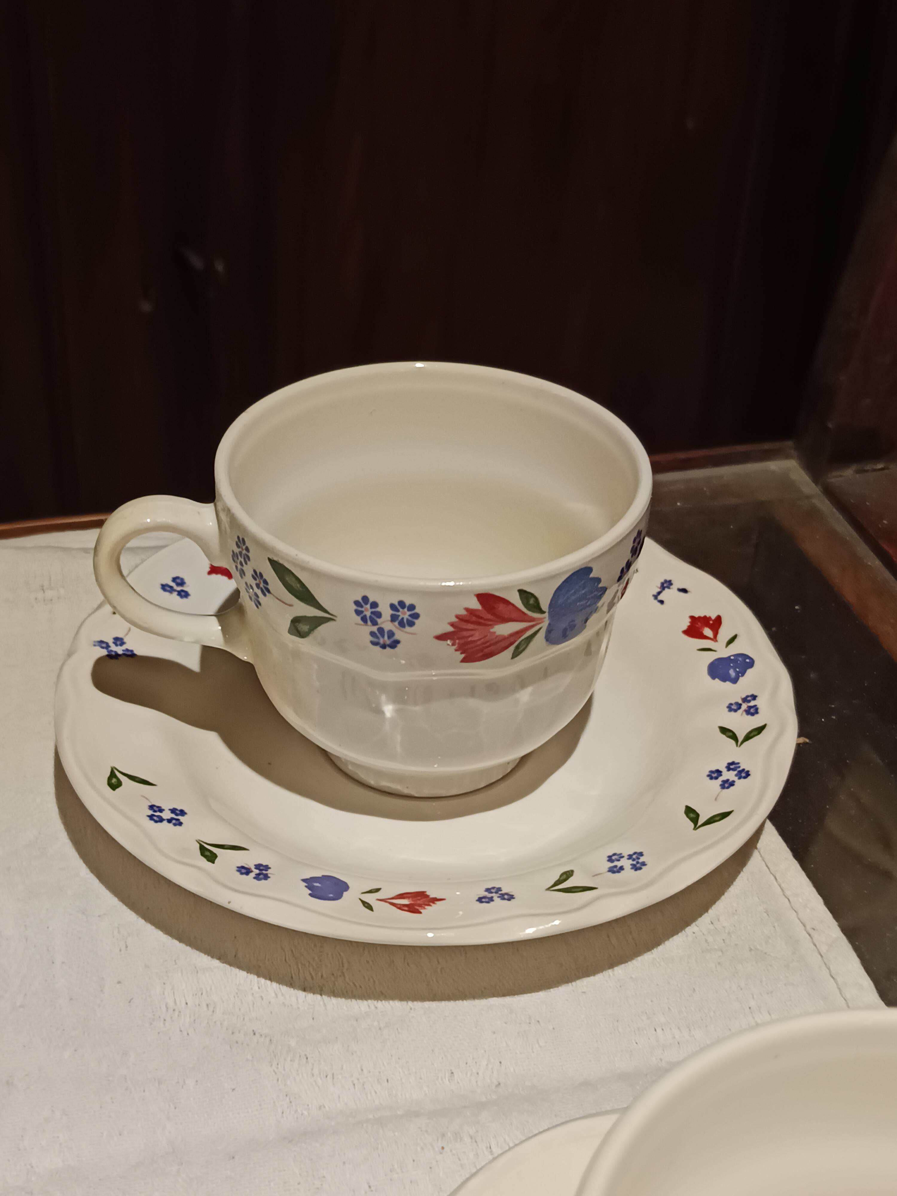 set of 6 Pagnossin ceramic tea cups and saucers from Treviso